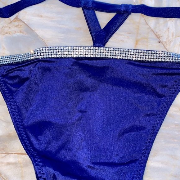 New VS VERY SEXY Bombshell Shine V-string Panty Purple Shine crystal band - Picture 7 of 12